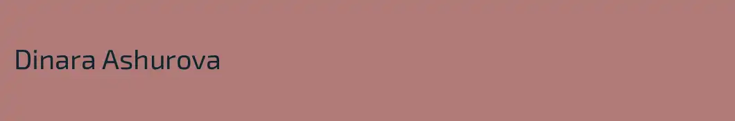 Dinara Ashurova